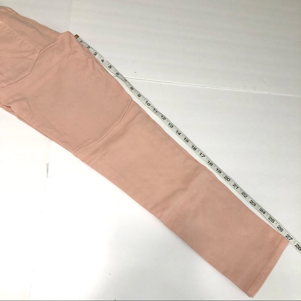 J Crew Toothpick Ankle Jeans light peach Pink 27 - Picture 7 of 10
